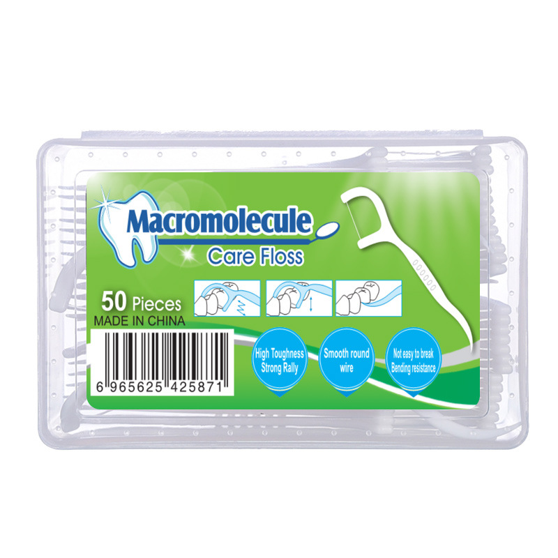 New Arrivals 50 Pieces/pack Dental Floss Bleaching Picks Teeth Toothpicks Stick Tooth Clean Oral Care 7.5cm