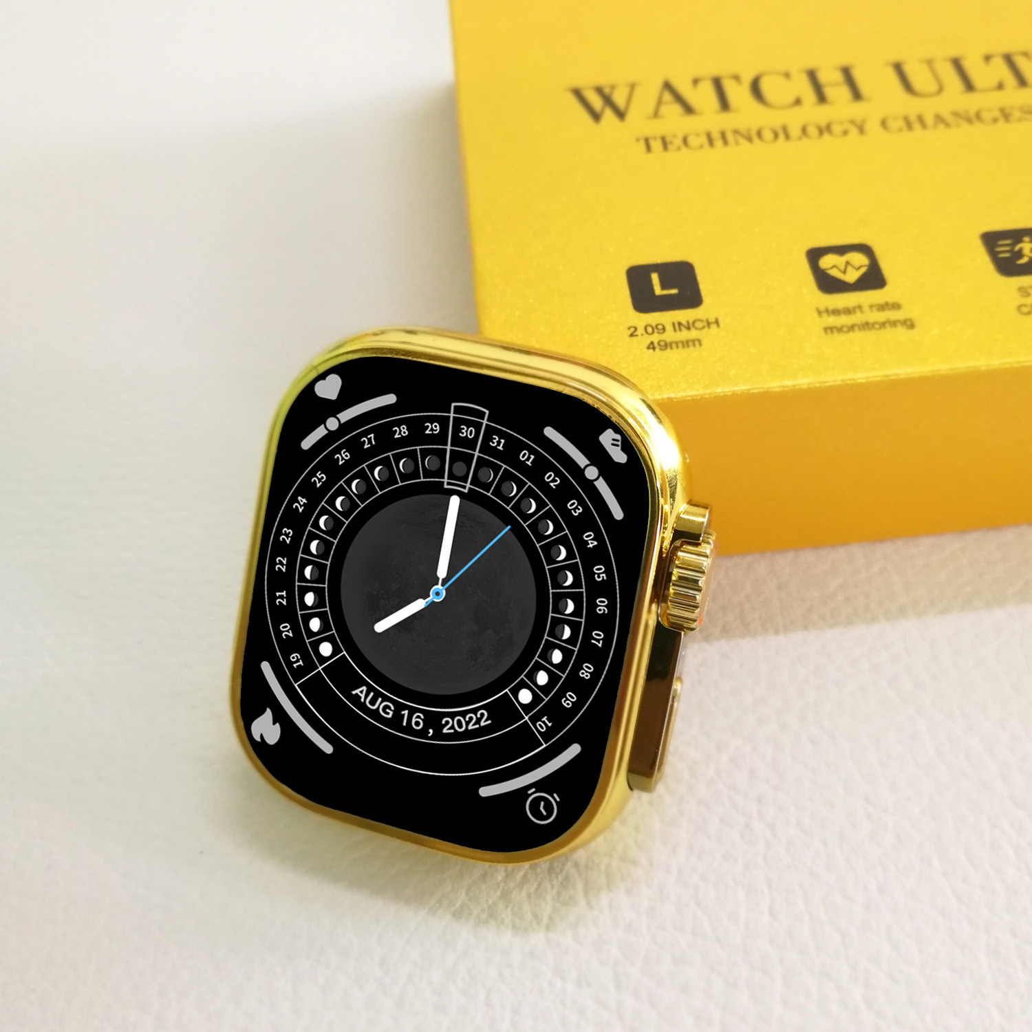 New C9 ULTRA MAX Gold Smart Watch Bluetooth Call Women Men Smartwatch 2023 Watch Ultra Charging for Apple Android