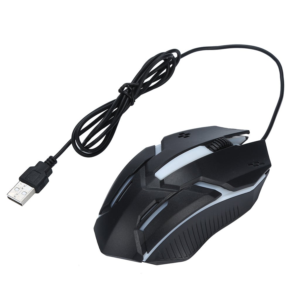 Wired Mouse Fashion LED Light Optical Portable Mouse USB Plug And Play Mouse Ergonomic Professional Gaming Mice For Gaming