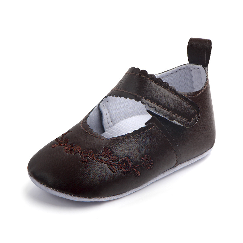 Baby Girls Kids Shoes Non-Slip Flower Toddlers First Walkers Newborn Infantil Princess Floral Boys Embroidery Bebes