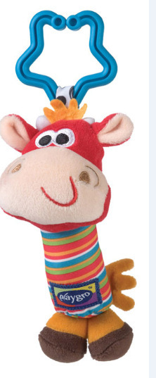 1pcs Soft Animal Handbells Rattles Plush Infant Toddler Car Bed Hanging Toy Baby Early Education Development Handle Toys