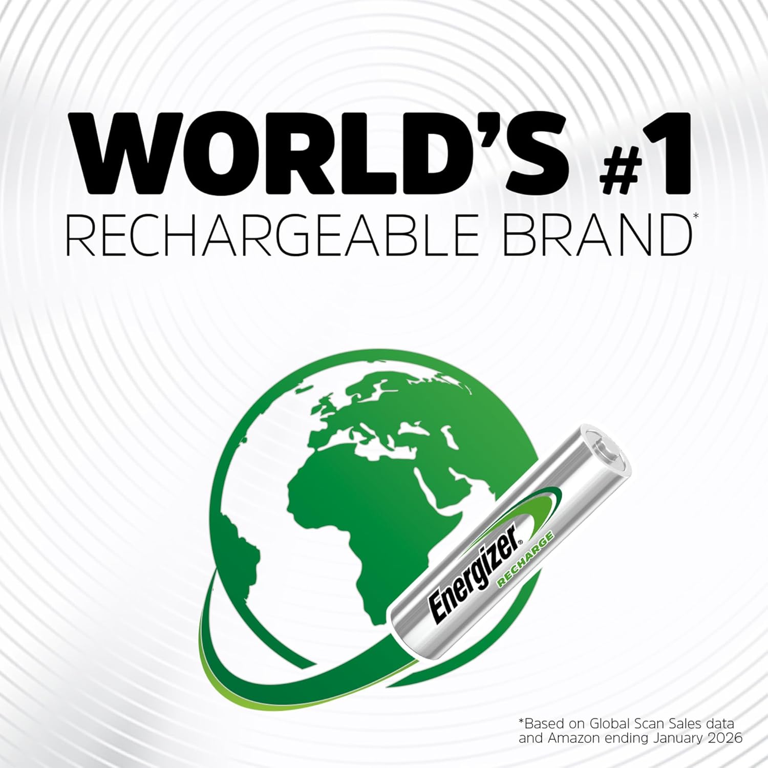 Energizer Recharge Universal Rechargeable AA Batteries (16 Pack), Double A Rechargeable Batteries