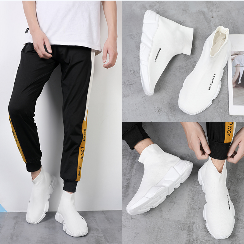 Balenciaga Fly Line Knitted High-top Casual Lightweight Breathable Socks Shoes