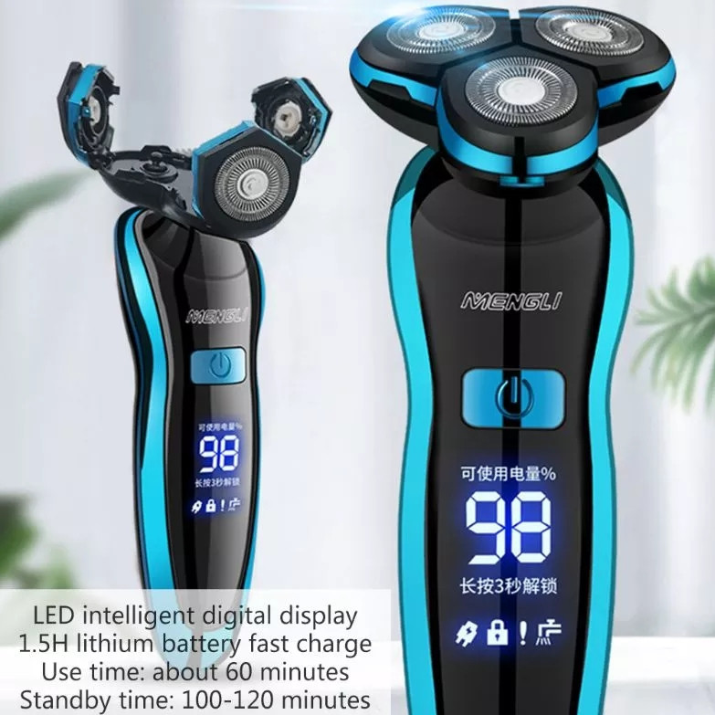 Electric Razor Electric Shaver Rechargeable Shaving Machine for Men Beard Razor Wet-Dry Dual Use Water Proof Fast Charging