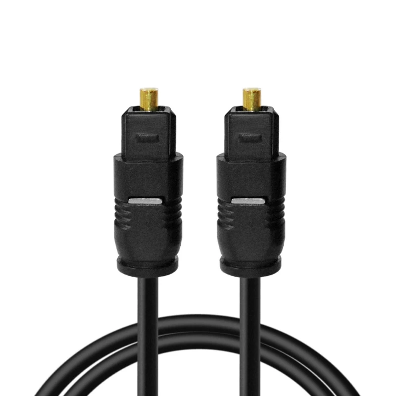 For Toslink Gold-Plated Digital Optical Audio Cable 1m SPDIF MD DVD Gold-Plated Cable