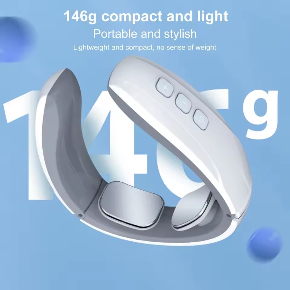 Smart Neck massager Electric Acupoints Shoulder Body Lymphvity Massage Device Low Frequency Magnetic Therapy Pulse Pain Relief