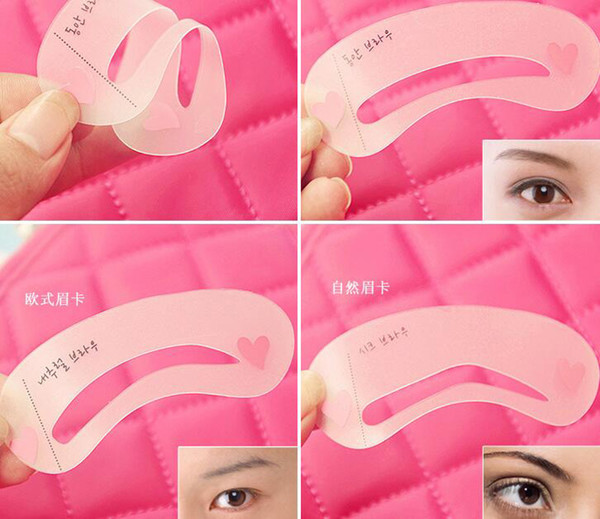 24 Pcs Pro Reusable Eyebrow Stencil Set Eye Brow DIY Easy Makeup Beauty Kit