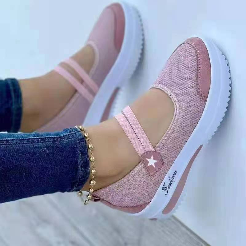 Summer new large European and American daily low top flat heel round toe casual single shoes for women
