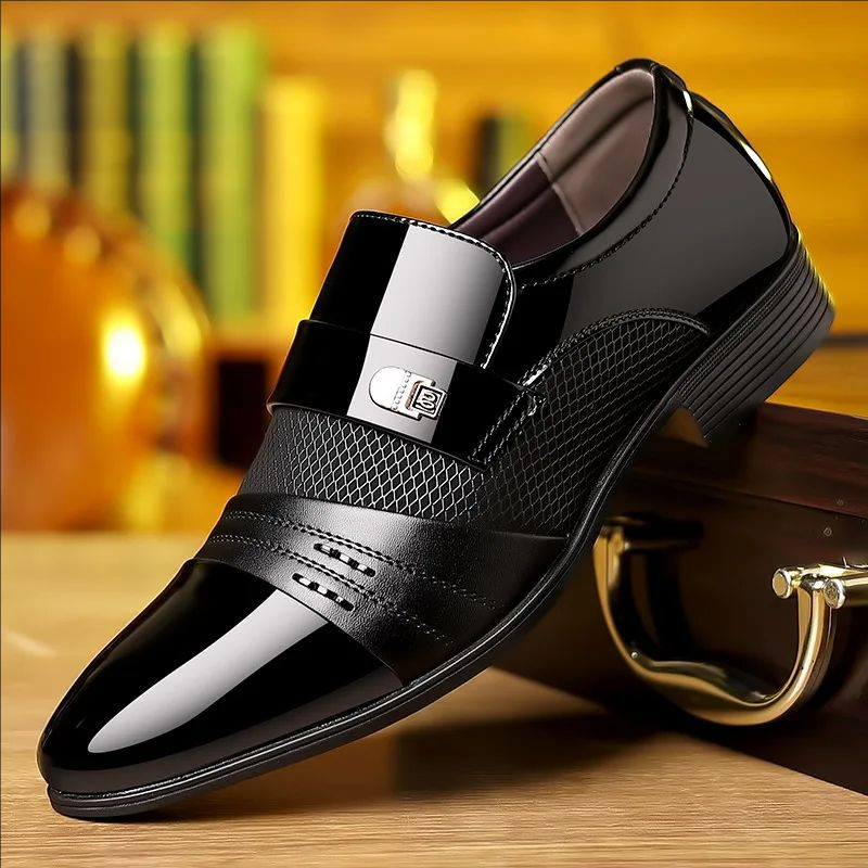 Men Dress Shoes Men Oxfords Fashion Business Dress Men Shoes 2025 New Classic Leather Men'S Suits Shoes Man Shoes