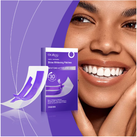 Purple Teeth Whitening Strips Brighten Tooth Remove Plaque Stain Cleaning Oral Hygiene Reduce Sensitivity Bleaching Dental Tools