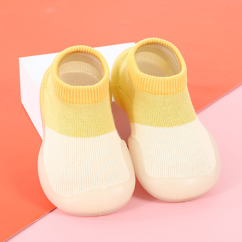 Baby Socks Shoes Infant Color Matching Cute Kids Boys Shoes Doll Soft Soled Child Floor Sneaker BeBe Toddler Girls First Walkers