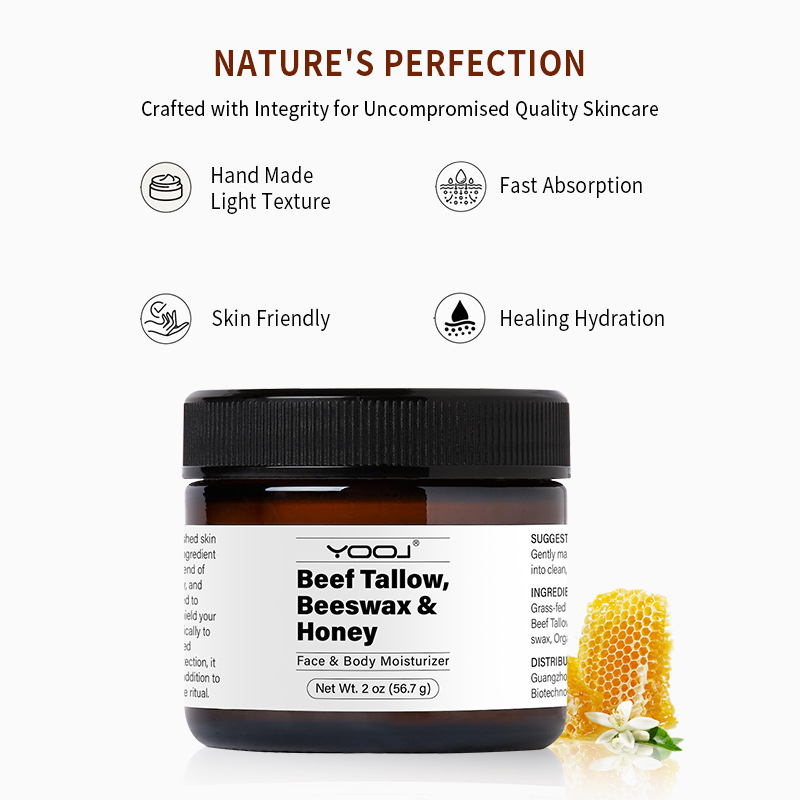 YOOJ Moisturizing Beeswax Honey Butter Cream Moisturizing Butter Yellow Bee Honey face cream Butter Cream