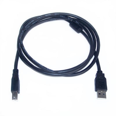 3 Meters Black USB Standard 2.0 Square Port Print line Cable Printer Data Cable Full Copper Tape Magnetic Ring Shield