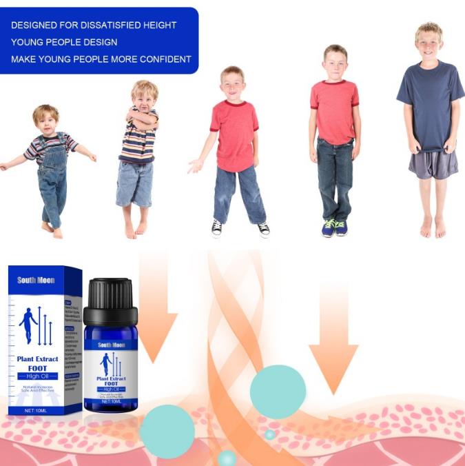 Herbal Height Increasing Oil Medicine Body Grow Taller Essential Oil Foot Health Care Products Promot Bone Growth 10ML