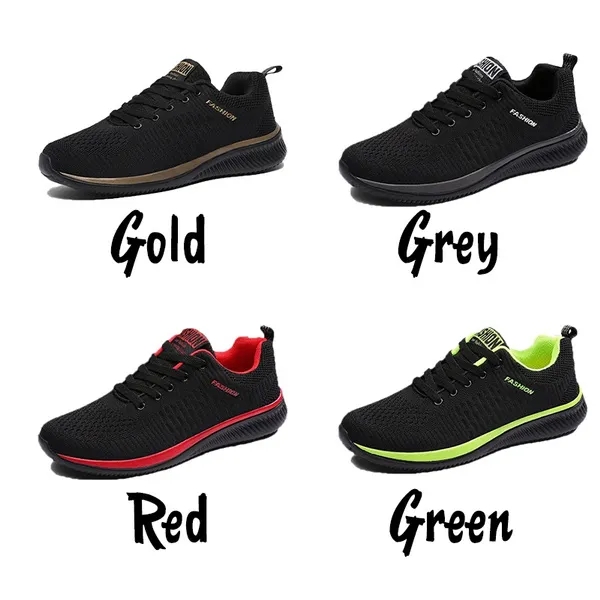 Men Running Walking Knit Shoes Women Fashion Casual Sneakers Breathable Sport Athletic Gym Lightweight