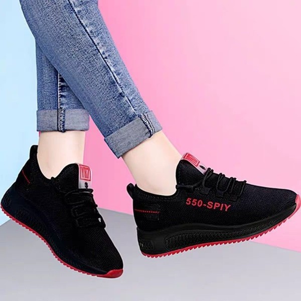 Spring and Summer Sports Shoes for Female Students Korean Version Air-permeable Running Shoes for Students
