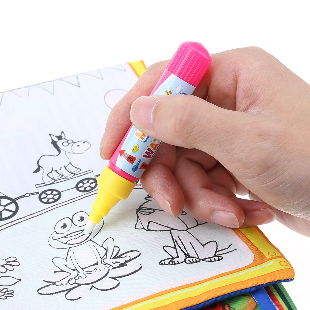 New Kids Magic Water Drawing Book Animals Painting Water Coloring Cloth for Children Drawing Early Educational Toy
