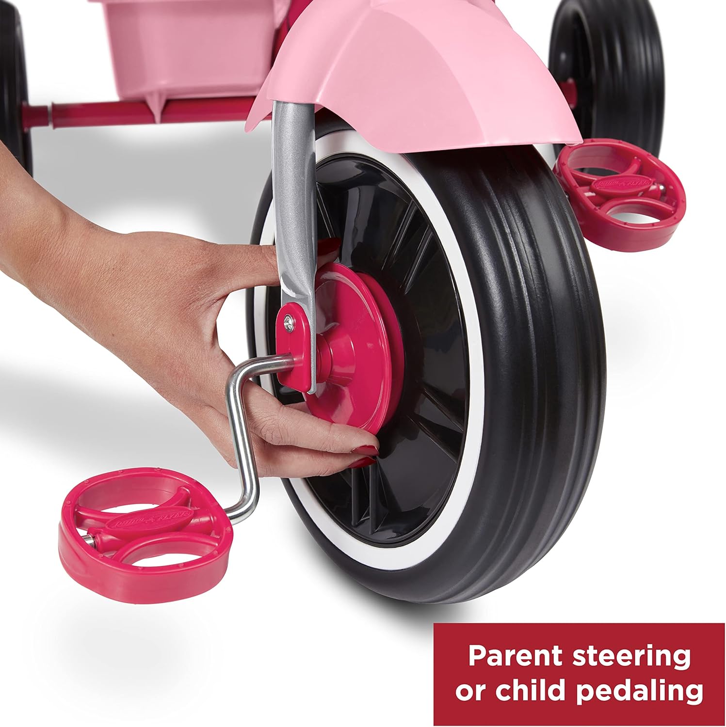 Radio Flyer 4-in-1 Stroll 'N Trike, Ages 1-5, Toddler Tricycle & Stroller, Foam Tires, Push Handle, UV Canopy, Removable Tray, Seatbelt, Amazon Exclus