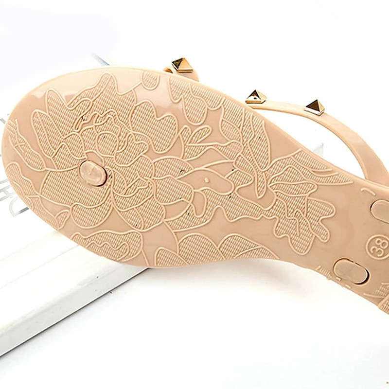 new rivet bow sandals and slippers summer crystal shoes outdoor flip flops