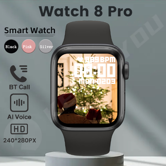 Smart Watch 8 Pro Men Answer Call Fitness Tracker Calculator Women Smartwatch For Apple Android Phone