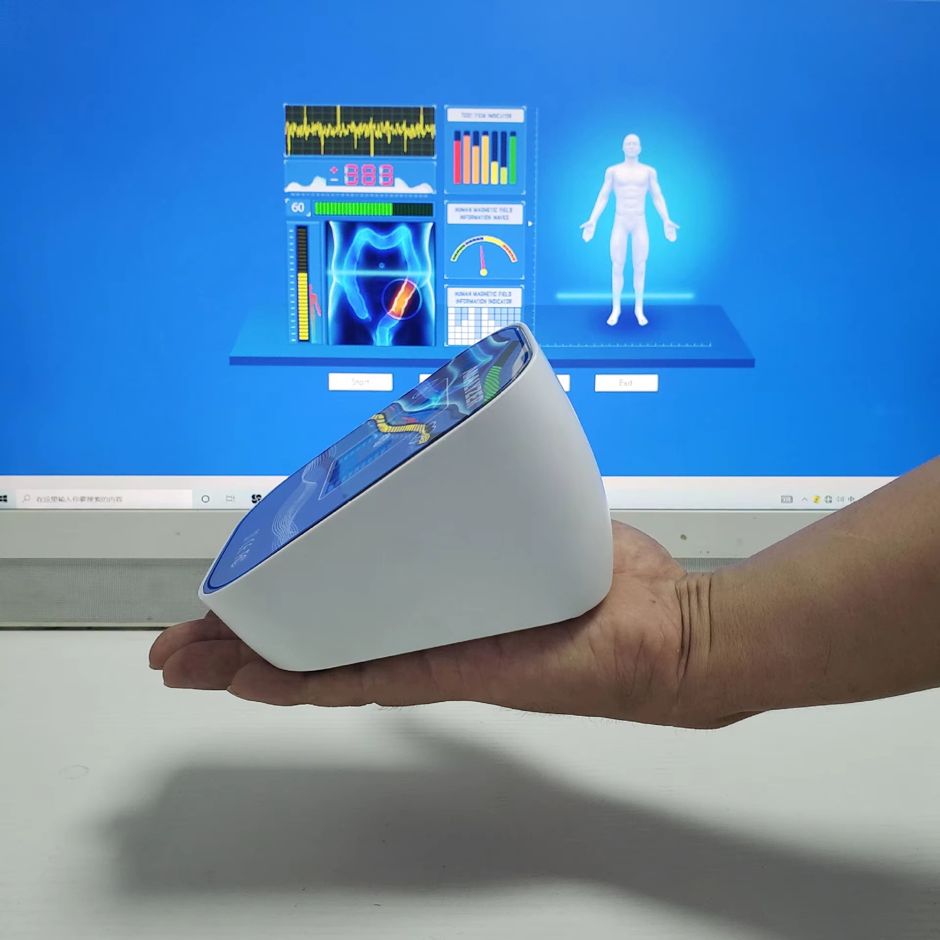 Generation Upgraded Quantum Resonance Magnetic Body Analyzer for Hand Touch Multilingual Sub-Health Testing of Children Adults