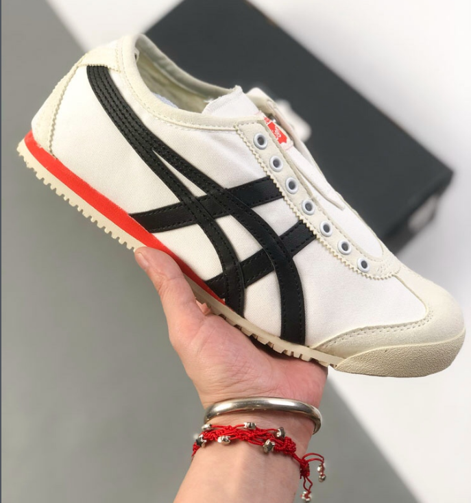 Asics Onitsuka Tiger Laceless Comfortable Flat Wear-resistant Slip-resistant Casual Sports Running Shoes