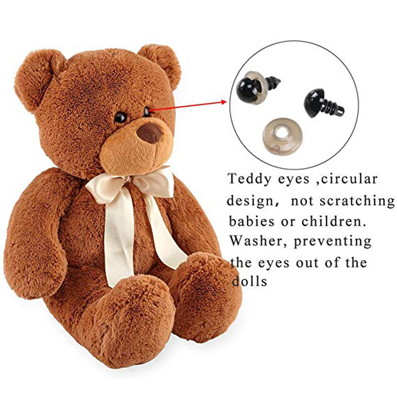 100pcs 10mm Eyeball Doll Accessories Black Plastic Plush Safety Eyes Amigurumi For Toys 6mm 8mm 12mm DIY Funny Toy Eyes Animal