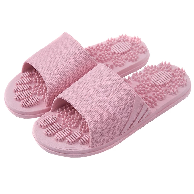 Massage Slippers Indoor Non-slip Slippers Unisex Solid Soft Bottom Couple Slippers Home Sandals Men Massage Point