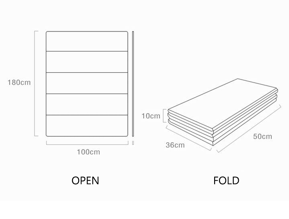 Children's Folding Mat Soft Foam Nursery Carpet Crawling Mats Large Foldable Carpet Puzzle Baby Gaming Mat For Kids 180*100CM