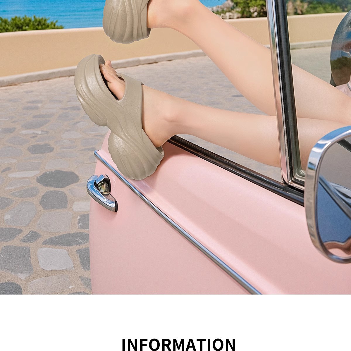 Women's Clip Toe Platform Flip Flops Summer Lightweight Soft Sole EVA Slippers for Women Thick Sole Non Slip Beach Shoes Slides