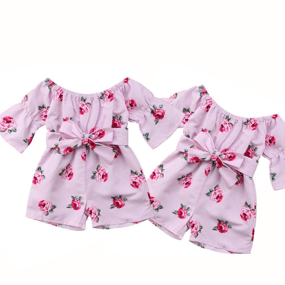 Pudcoco Girl Jumpsuits 6M-5Y US Kids Baby Girl Romper Floral Jumpsuit Sunsuit Summer Outfits Clothes