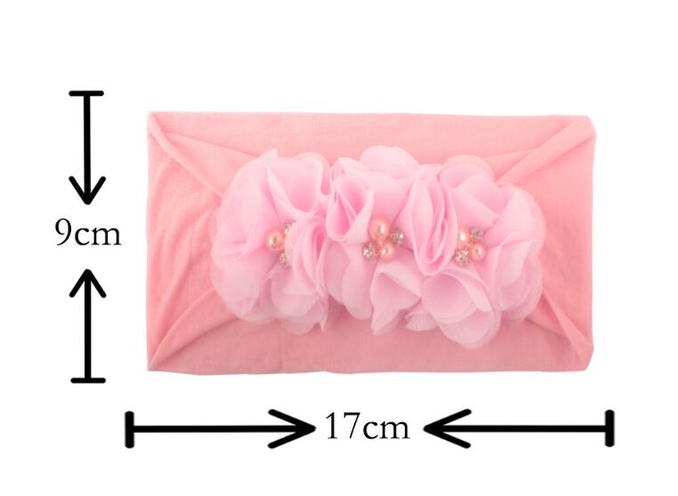 New Baby Pearl Flowers Hair Belt Child Headwear Hair Ornaments