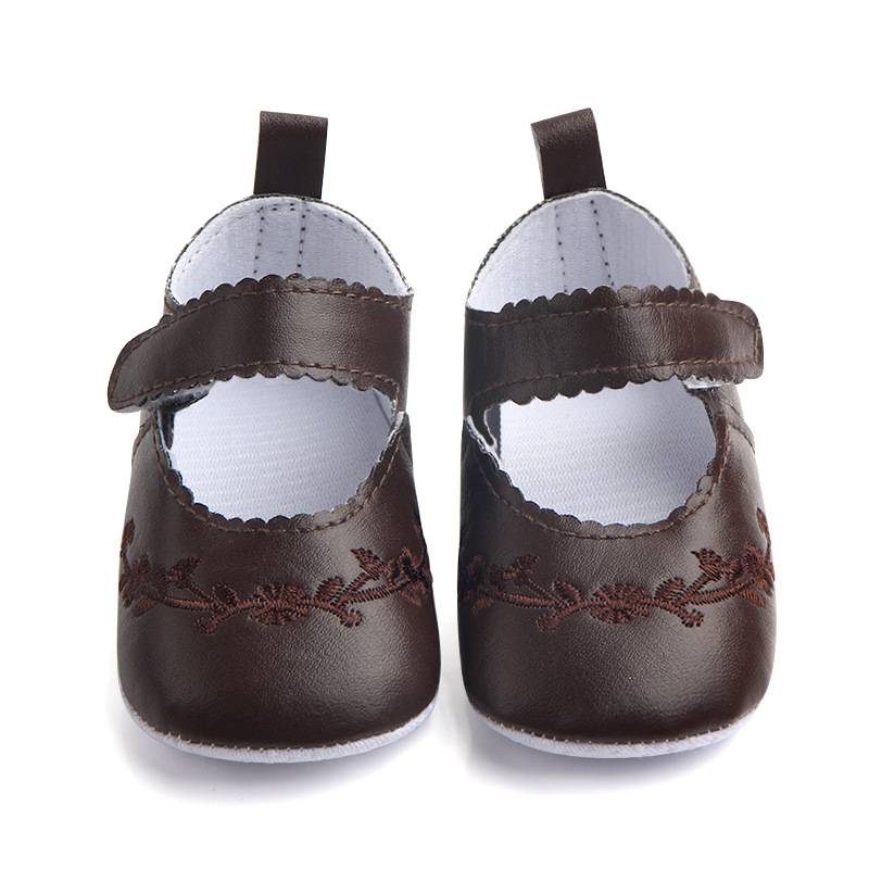Environmental PU Embroidery Baby Shoes Toddler Shoes