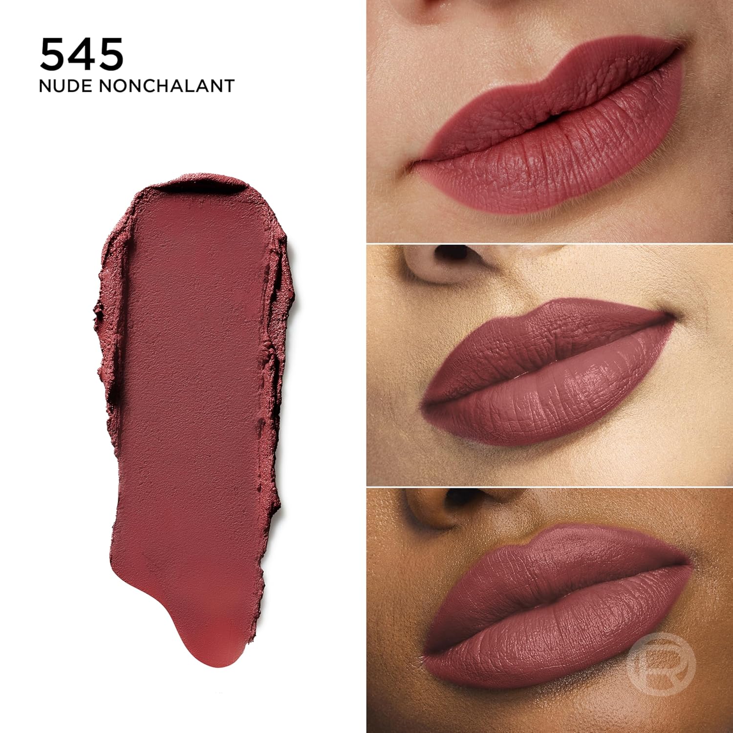L'Oreal Paris Colour Riche Blurred Matte Lipstick for Moisturized Lips, Lip Makeup with Argan Oil and Vitamin E, Nude Nonchalant