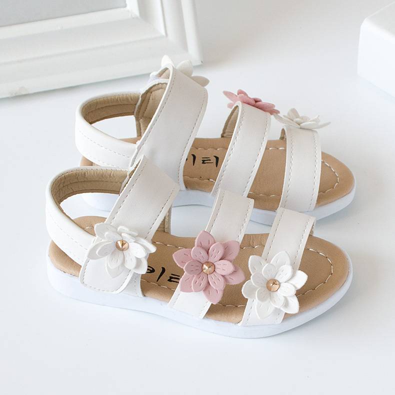 Children's shoes Summer new kids shoes Lovely flower shoes Fashion girl sandals Magic baby shoes for kiad 21-30