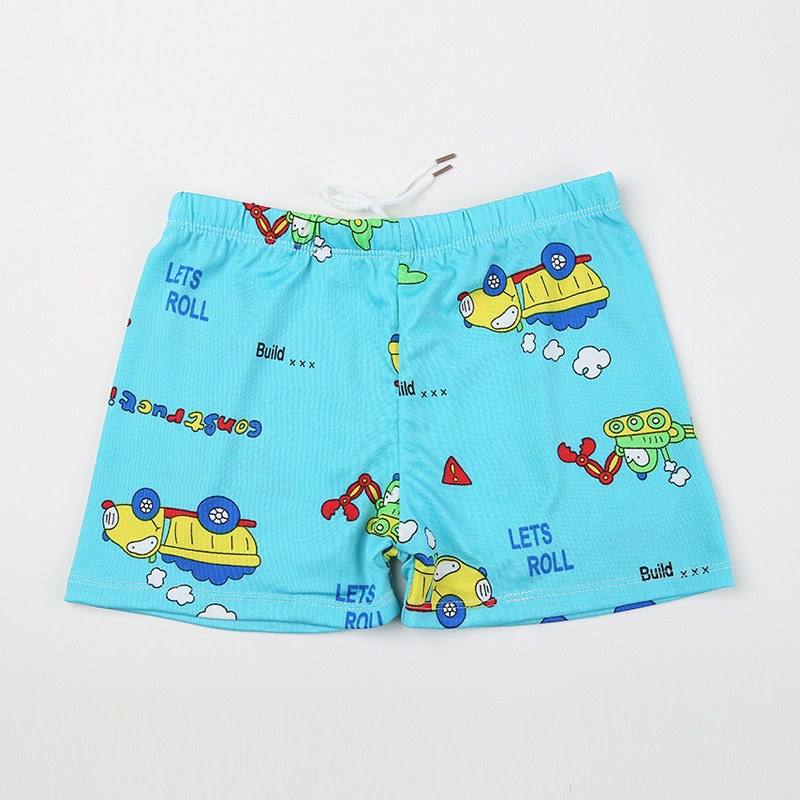 Children's swimming trunks baby swimsuit boy boxer cute cartoon shorts boy swimming trunks one size (30-65 catties)