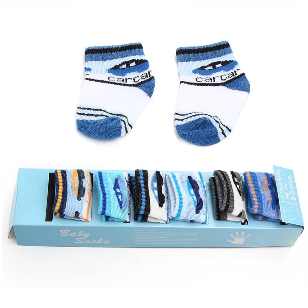 Buy 1 Get 1 boxed socks Weekly socks Spring and Summer baby socks gift box 7 pairs of baby socks