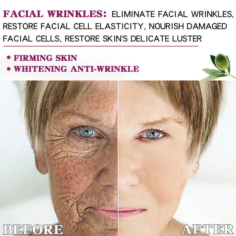 Olive Peptide Firming Anti-Wrinkle Cream Reduce Face Fine Lines Tighten Pores Whitening Oil Control Acne hydrating skin Product