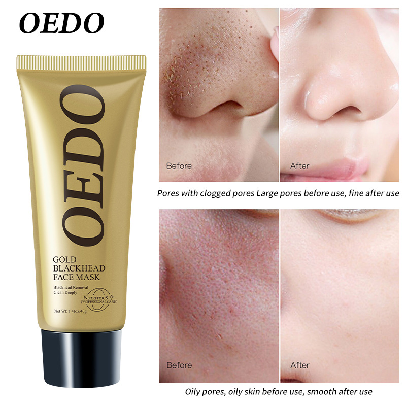 Gold Remove Blackhead Mask Shrink Pore Improve Rough Skin Acne Shills Blackhead Remover Mask Facial Moisturizing Cream