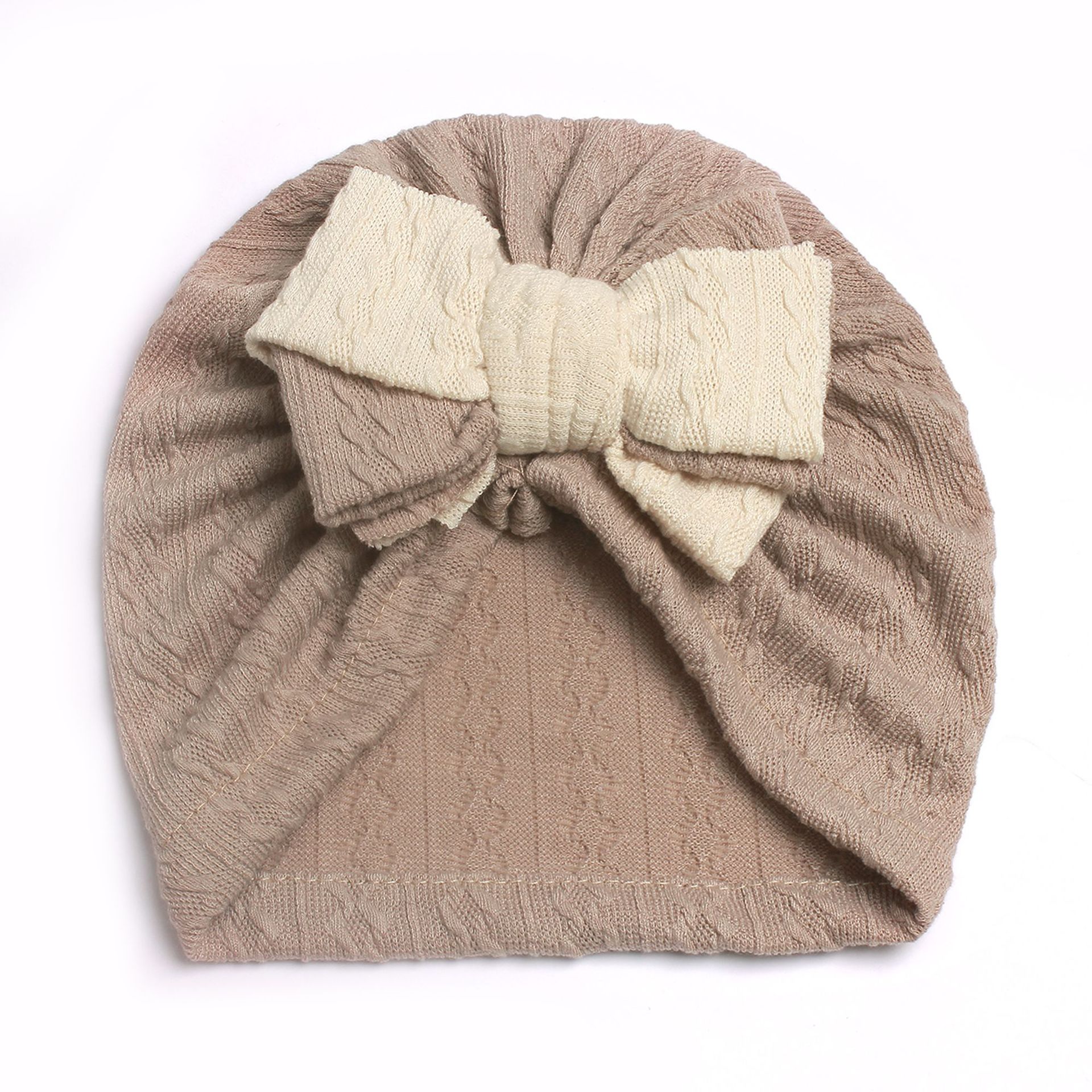 Baby headband bow Headband Newborn elastic headband bow Soft nylon children's headwear color bow pullover hat new model