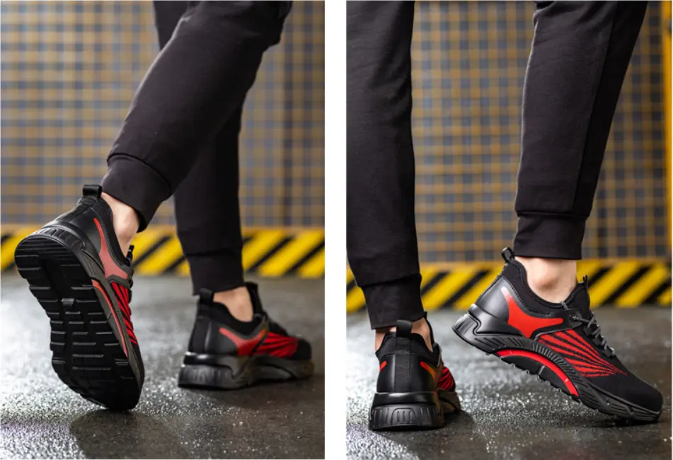 2023 sports leisure safety shoes steel toe anti impact men's safety shoes Zapatos de Seguridad para hombres y mujeres