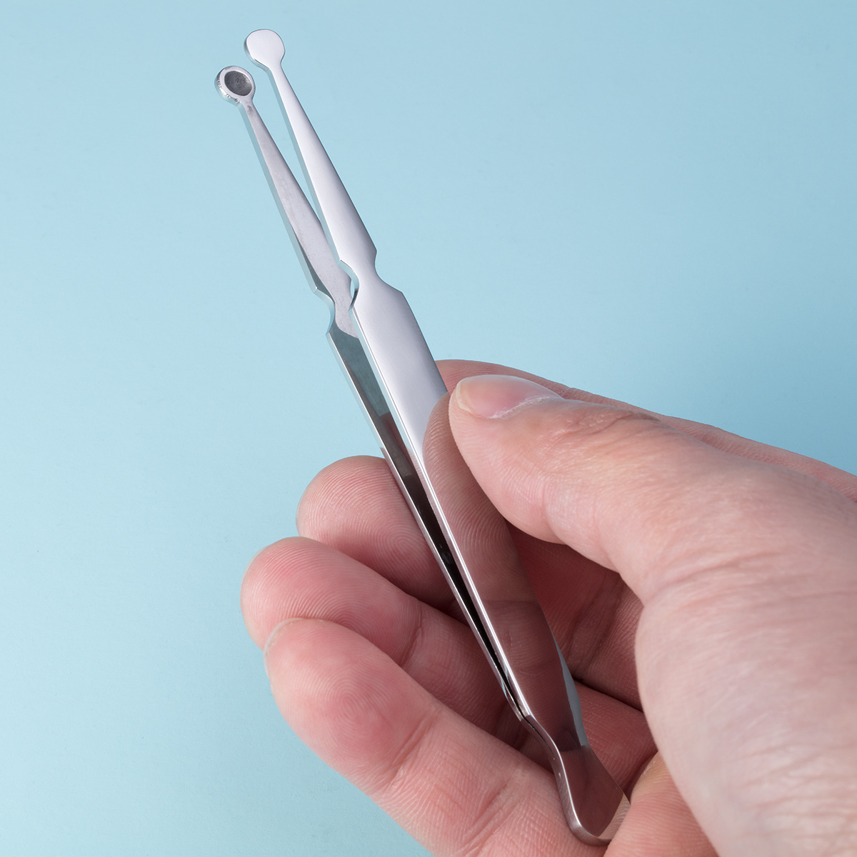 1Pc Surgical Steel Opening Closing Needle Ball Clamp Plier Different Open shape Tweezers Piercing Professional Puncture Tool