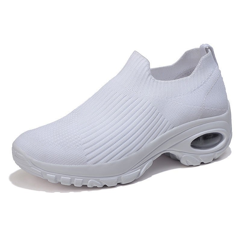 2024 summer New Women Fashion Casual Sport Shoes Wedge Platform Sneakers Ladies Breathable Vulcanized Shoes