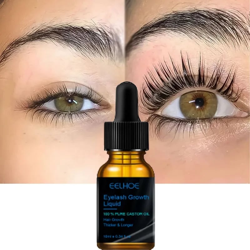 Natural Eyelash Growth Serum 7 Days Fast Eyelashes Enhancer Longer Thicker Fuller Lashes Eyebrows Lift Eye Care Products Makeup