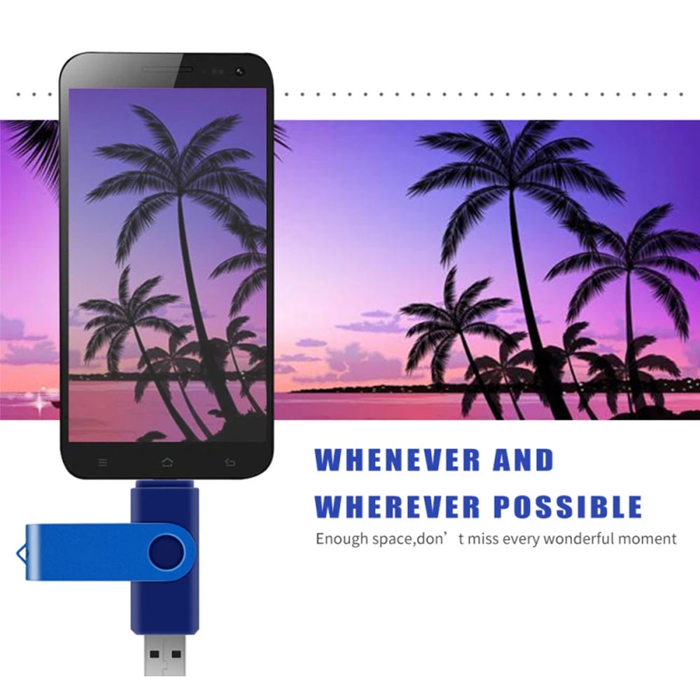 Silver Cle Usb Flash Drives 64GB 32GB Pendrive 128GB Mini Pen Drive 16GB OTG 2 IN 1 Memoria Usb Stick 8GB Chiavetta Usb Key Gift