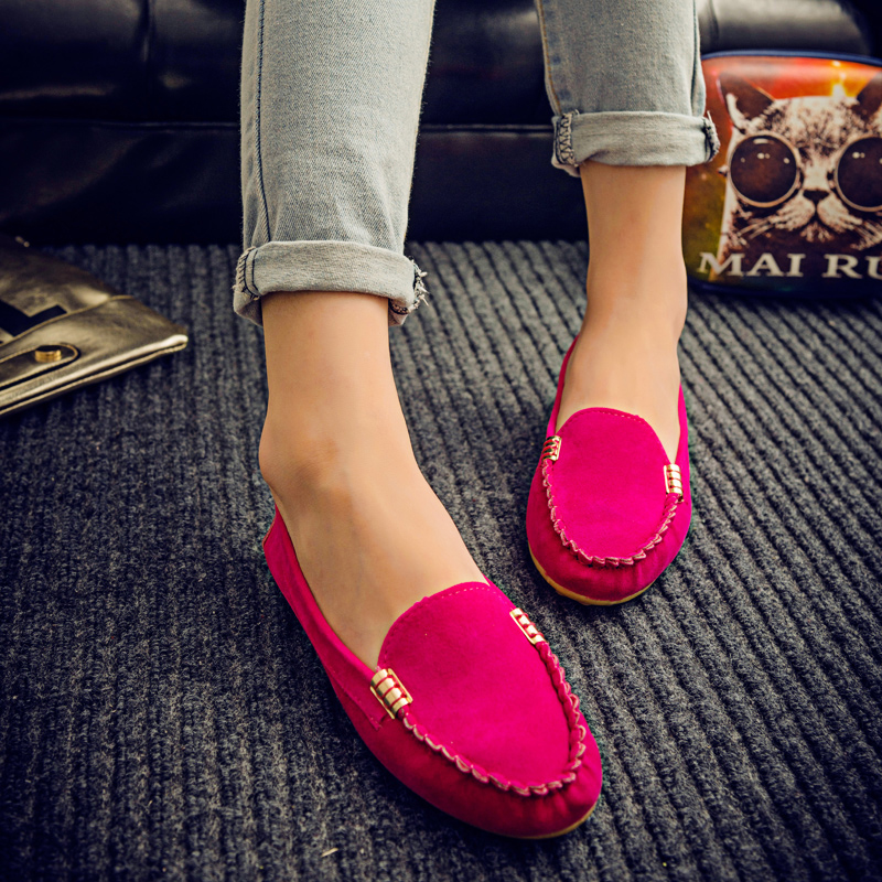 Plus Size 35-44 Women Flats Woman Loafers Candy Color Slip on Flat Shoes Ballet Flats Comfortable Ladies shoes zapatos mujer