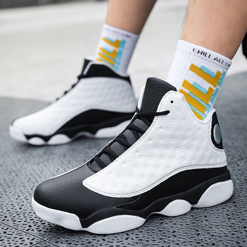 Men Basketball Shoes Men Sneakers High Top Sports Shoe Training Athletic Basket Shoes Gym Basketball Sneakers Big Size 39-46
