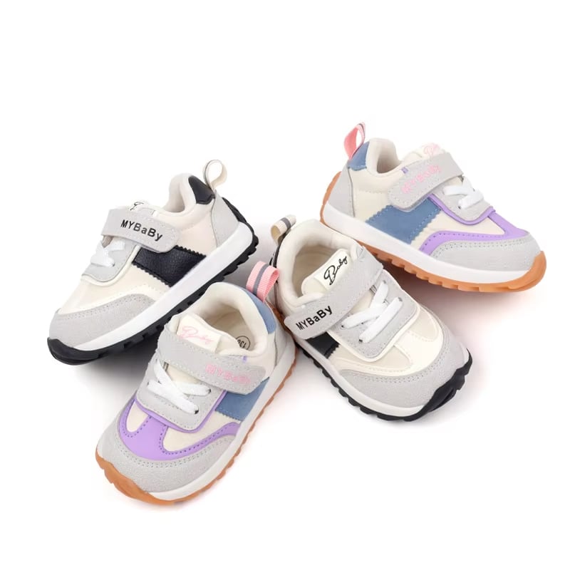 Spring and Autumn Children Casual Sports Shoes Anti Slip Walking Shoes for Girl Boy Cute Baby Prewalker Shoes BM16
