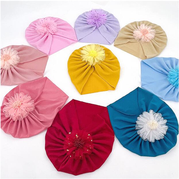New children's boundless thin breathable HAT baby plain Scarf Hat Baby Hat