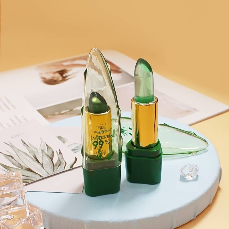 Moisturize Aloe Vera Lipstick Magic Temperature Color Change Lip Blam Long Lasting Nutritious Lip Gloss Lipstick